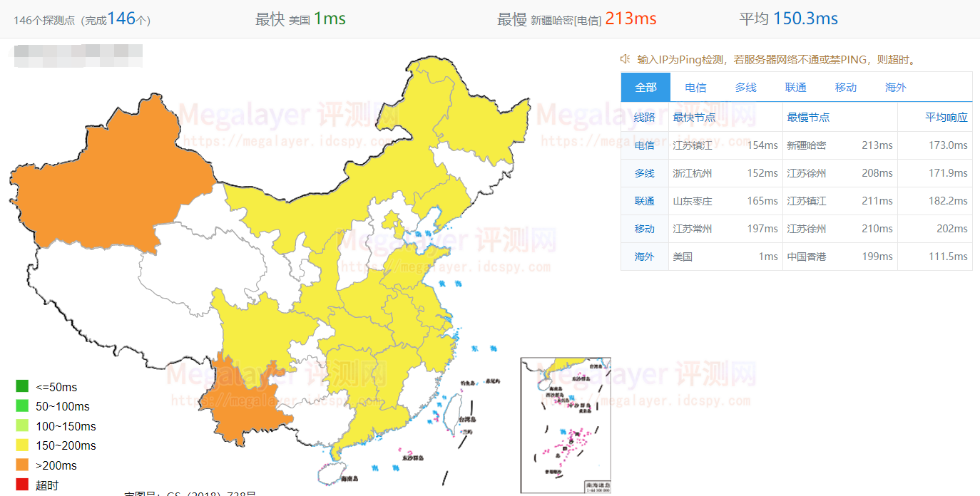 Megalayer美国VPS速度评测 15M CN2优化带宽方案