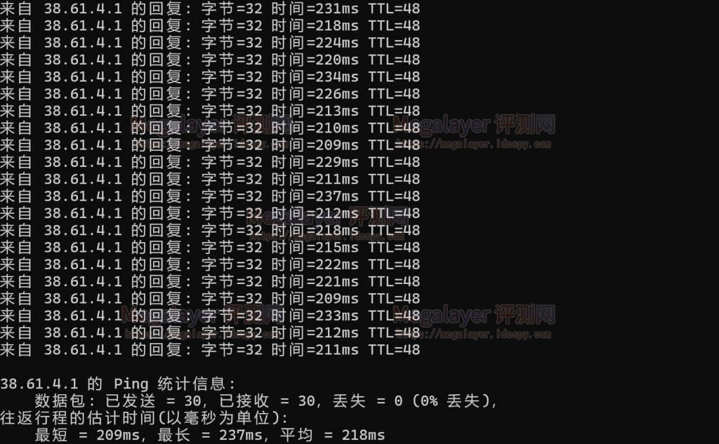 Lightlayer洛杉矶本地ping评测