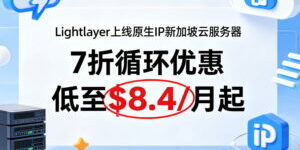 Lightlayer新加坡原生IP云服务器